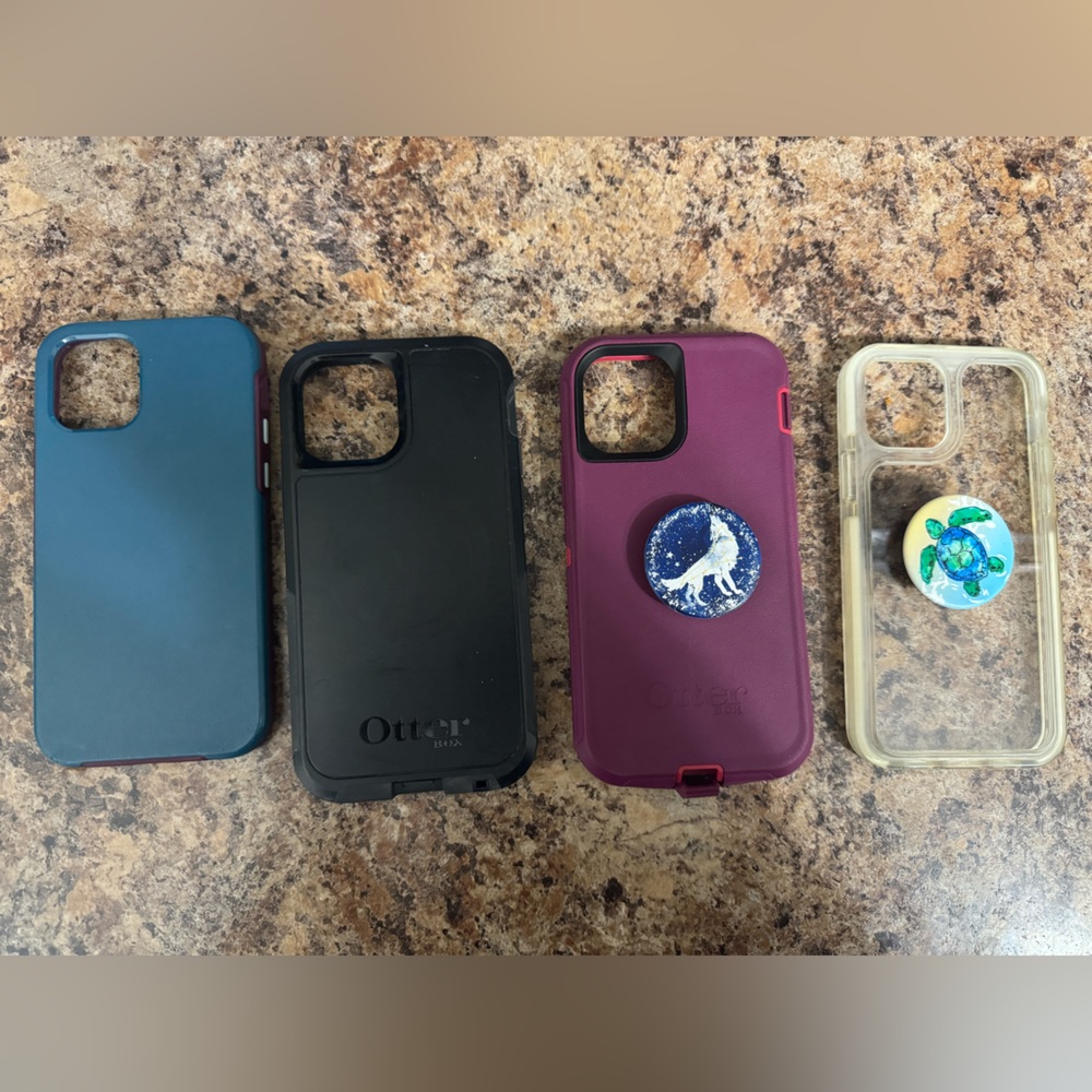 Four cases for iPhone 12 Pro. All gently used.